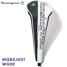 【2024モデル】マンシングウェア MQBXJG01 ホワイト マグネット式 ドライバー用 ヘッドカバー (460cc対応) Munsingwear WH00 10p