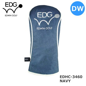 EDWIN GOLF ヘッドカバー EDHC-3860(ドライバー用) (ネイビー) DRIVER HEAD COVER エドウィン レザックス LEZAX