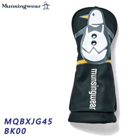【2024モデル】マンシングウェア MQBXJG45 ブラック ビッグペンギン ユーティリティ用 ヘッドカバー Munsingwear BK00 10p