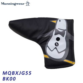 【2024モデル】マンシングウェア MQBXJG55 ブラック ビッグペンギン ピン型 パター用 ヘッドカバー Munsingwear BK00 10p