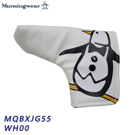【2024モデル】マンシングウェア MQBXJG55 ホワイト ビッグペンギン ピン型 パター用 ヘッドカバー Munsingwear WH00 10p