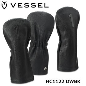ベゼル HC1122 レザー ヘッドカバー ナンバー ドライバー用 ブラック VESSEL Leather head cover Number