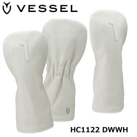 ベゼル HC1122 レザー ヘッドカバー ナンバー ドライバー用 ホワイト VESSEL Leather head cover Number
