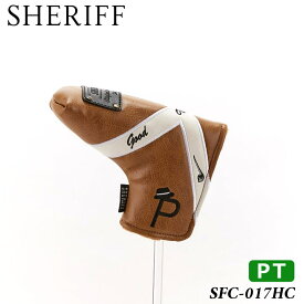 【2024モデル】シェリフ SFC-017HC クラシックシリーズ パター用 ヘッドカバー キャメル パターカバー PT SHERIFF CLASSIC SERIES
