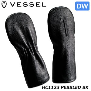 �x�[�� HC1123 ���U�[ LUX �w�b�h�J�o�[ �i���o�[ �h���C�o�[�p �i�y�u���h �u���b�N�j�V�R��v VESSEL PEBBLED Leather LUX head cover Number