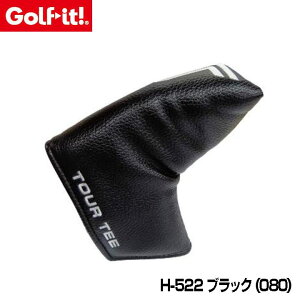 ���C�g �S���t �C�b�g�I Tour Tee Elite Studio H-522 �p�^�[�E�s���p �w�b�h�J�o�[ �u���b�N�i080�jHEAD COVER PT LITE Golf it�I