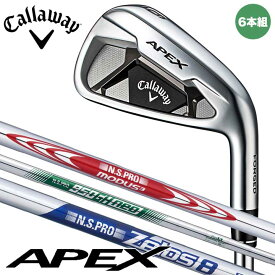 【2021モデル】キャロウェイ エイペックス アイアン 6本組（#5～9、PW）　シャフト：N.S.PRO スチール 日本正規品 Callaway APEX