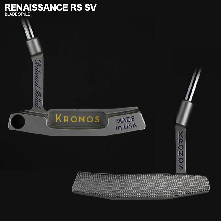 楽天市場】クロノスゴルフ RENAISSANCE RS SV ブレード型 パター 