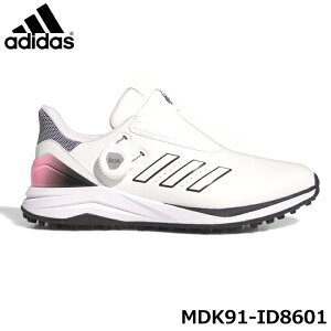 アディダス ウィメンズ ソーラーモーション ボア 24 ID8601 フットウェアホワイト/コアブラック/ピンクスパーク MDK91 ゴルフシューズ レディース adidas GOLF 10p