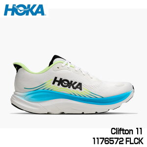 HOKA �z�J 1176572 CLIFTON 11 FROST/BLAC�iFLCK�j �����Y �N���t�g�� 11 �����j���O �V���[�Y �}���\�� �W���M���O 10p