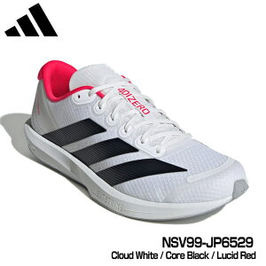 �y2026���f���z�A�f�B�_�X NSV99 �A�f�B�[�� BK �z���C�g/�u���b�N�iJP6529�j���[�h�����j���O �}���\�� Adizero BK adidas 26 TEXTILE 30p
