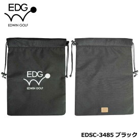 EDWIN GOLF シューズケース EDSC-3485 (ブラック) 　 SHOES CASE エドウィン レザックス LEZAX