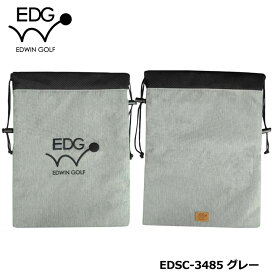 EDWIN GOLF シューズケース EDSC-3485 (グレー) 　 SHOES CASE エドウィン レザックス LEZAX