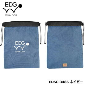 EDWIN GOLF シューズケース EDSC-3485 (ネイビー) 　 SHOES CASE エドウィン レザックス LEZAX