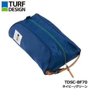 �^�[�t�f�U�C�� TDSC-BF70 �V���[�Y�P�[�X �l�C�r�[/�O���[�� �S���t �����Y ���f�B�[�X �V���[�Y�o�b�O SHOES CASE TURF DESIGN �����S���t