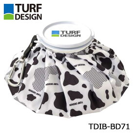 ターフデザイン TDIB-BD71 アイスバッグ ホワイト/ブラック カラビナ付き ICE BAG 氷のう 氷嚢 暑さ対策 暑熱対策 熱中症対策 ゴルフ スポーツ 部活 TURFDESIGN