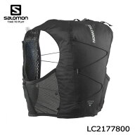 サロモン LC2177800 ACTIVE SKIN 8 SET ユニセックス ランニングベスト フラスク2個付 BLACK/METAL ブラ…