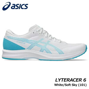 �A�V�b�N�X 1011B971 LYTERACER 6 �J���[:White/Soft Sky(101) �����Y �����j���O �V���[�Y asics 20p