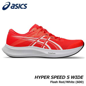 �A�V�b�N�X 1011C082 HYPER SPEED 5 WIDE �J���[:Flash Red/White(600) �����Y �����j���O �V���[�Y ���L asics 20p