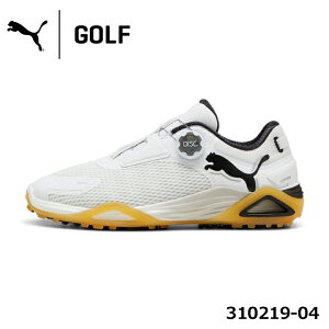 プーマゴルフ 310219-04 シャドウキャット ニトロ ディスク スパイクレス メンズ ゴルフシューズ PUMA White-PUMA Black-Gum PUMA GOLF