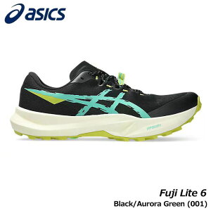 �A�V�b�N�X 1011C086 �t�W ���C�g 6 Cobalt Black/Aurora Green(001) �����Y �����j���O�V���[�Y �g������ TRAIL Fuji Lite 6 asics 10p ���[