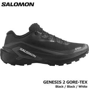 �T������ L49300300 GENESIS 2 GORE-TEX�g���C�������j���O�V���[�Y �����Y Black/Black/White �g������ �}���\�� �n�C�L���O SALOMON ���[