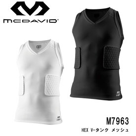 マクダビッド M7963 HEX V-タンク メッシュ 筋肉サポートメンズシャツ mcdavid