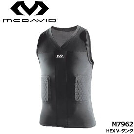 マクダビッド M7962 HEX V-タンク 筋肉サポートメンズシャツ ブラック mcdavid