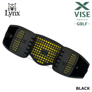 リンクス ゴルフ クロスバイス ゴルフ X-VISE GOLF 動滑車式骨盤ベルト(ブラック)ゴルフ専用 腰痛 骨盤矯正 力仕事 姿勢矯正 スポーツ 骨盤ベルト サポートベルト コルセット 腰サポーター