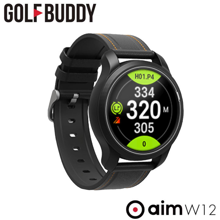 GOLFBUDDY aim W12 フルカラー タッチ ゴルフウォッチ ゴルフバディ 交換ベルト付 エイム W12 GOLFER'S CHOICE GOLF GPS WATCH 2023