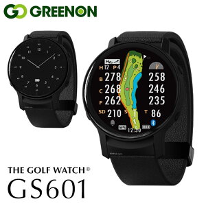 �y���K�̔��X�z�O���[���I�� �U �S���t�E�H�b�` GS601 �u���b�N �r���v�^ GPS�����v���� �S���t�i�r THE GOLF WATCH GREENON