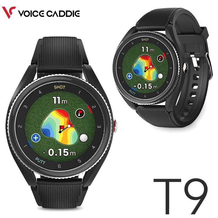 【正規販売店】ボイスキャディ T9 ブラック 腕時計型 GPSゴルフナビ 距離測定器 ゴルフウォッチ VOICE CADDIE T9 |  フルショット楽天市場店
