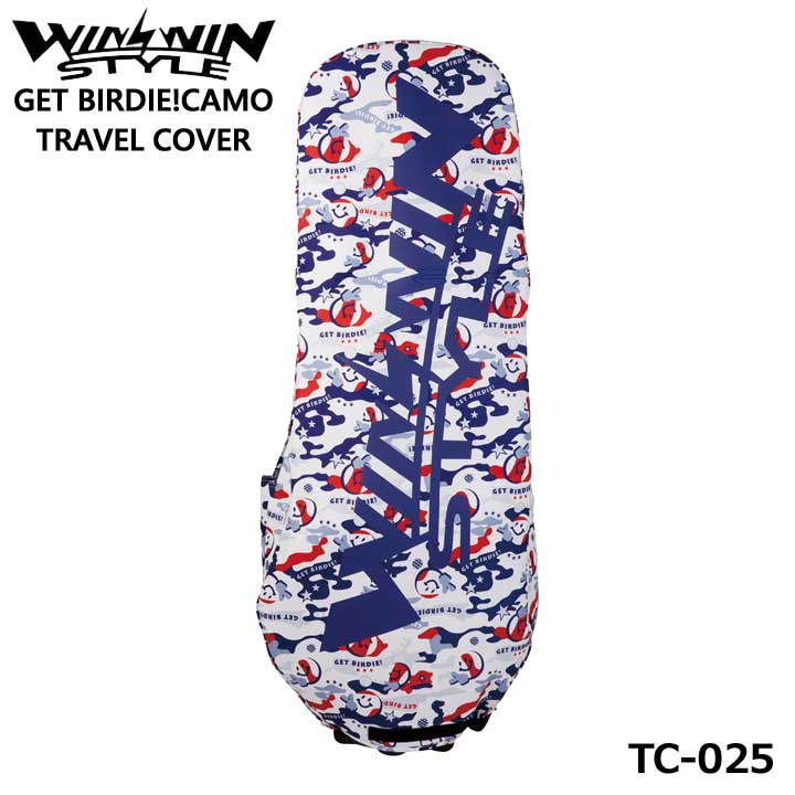ウィンウィンスタイル TC-025 ゲットバーディカモ トリコロール トラベルカバー WINWIN STYLE GET BIRDIE!CAMO TRAVEL COVER