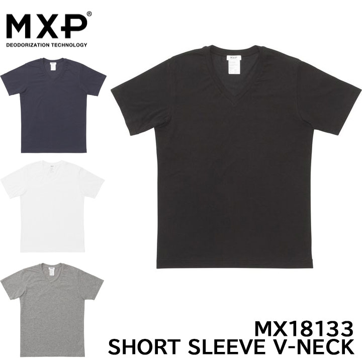 メンズ ショートスリーブVネック エアコンフォート MX18133 エムエックスピー SHORT MXP V-NECK SLEEVE トップス