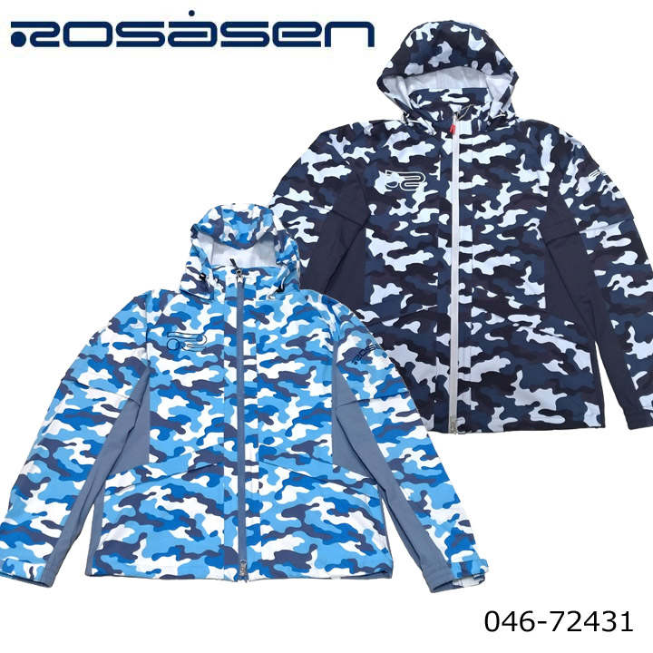 トップ 柔らか生地のレインウェア ジャケット 2020モデル 気質アップ ロサーセン 046-72431 Rosasen レインスーツ 迷彩柄レインウェア