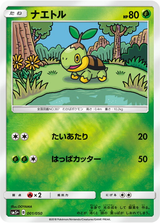 楽天市場 ポケモンカードゲーム Pk Sm5 001 ナエトル フルアヘッド