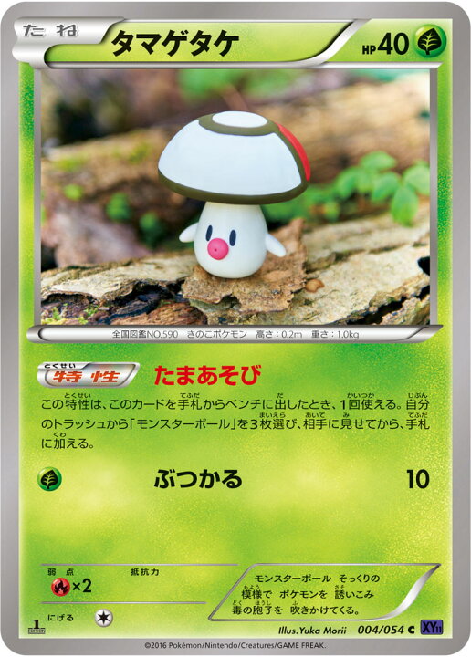 楽天市場 ポケモンカードゲーム Xy11 爆熱の闘士 Pk Xy11 004 タマゲダケ C 爆熱の闘士 フルアヘッド