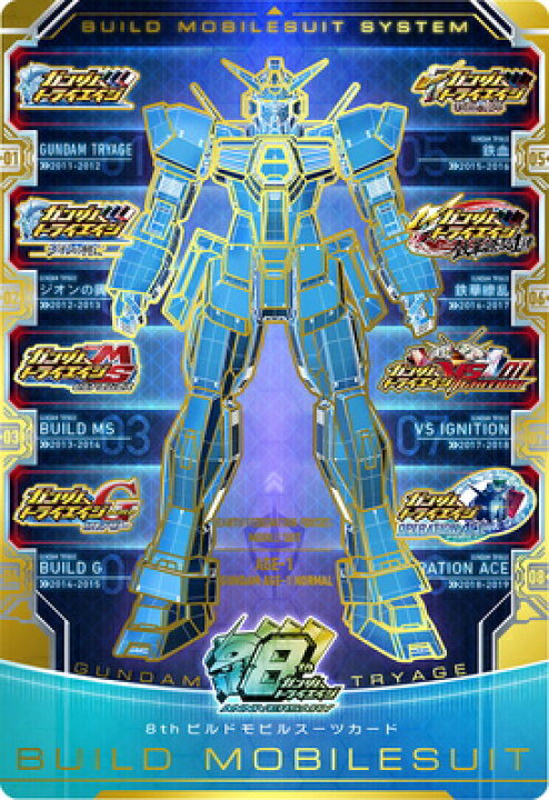 楽天市場 ガンダムトライエイジ 8周年記念ビルドmsカード フルアヘッド