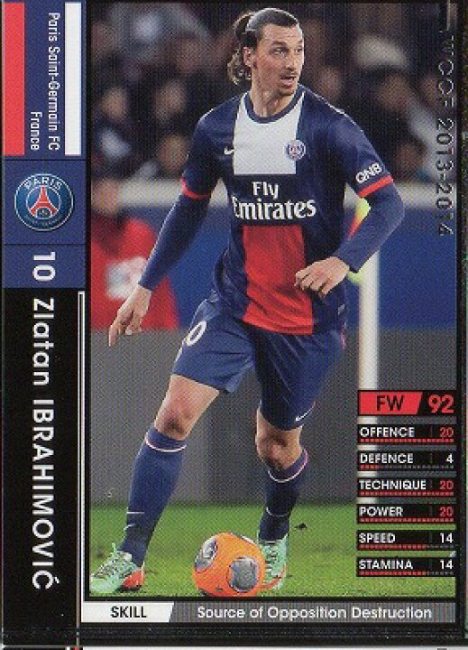 楽天市場 Wccf 13 14 063 パリ サンジェルマン ズラタン イブラヒモビッチ フルアヘッド