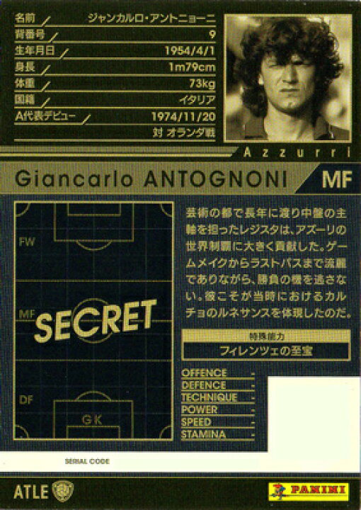 楽天市場 Wccf 15 16 Ver 2 0 Atle ジャンカルロ アントニョーニ フルアヘッド