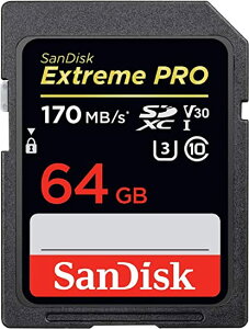 �y���[�zSanDisk 64GB Extreme PRO UHS-I SDXC 170MB/s SDSDXXY-064G �T���f�B�X�N �C�O�p�b�P�[�W�i