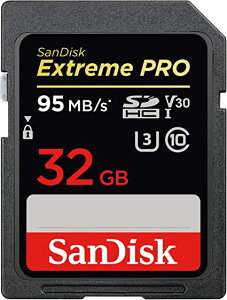 �y���[�z32GB SanDisk �T���f�B�X�N Extreme Pro SDHC UHS-I U3 V30�Ή� R:95MB/s �C�O���e�[�� SDSDXXG-032G-GN4IN ���s�A���i
