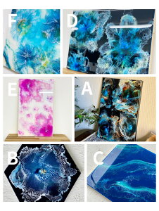 【アートパネル】レジンアート 海花 パネル 30cm×50cm 長方形 6角形レジンアート 海 波 雲 夏 ハワイ 自然 風景 玄関 壁掛け 壁 西海岸 沖縄 マリン トロピカル インテリア モダン リビング ビー