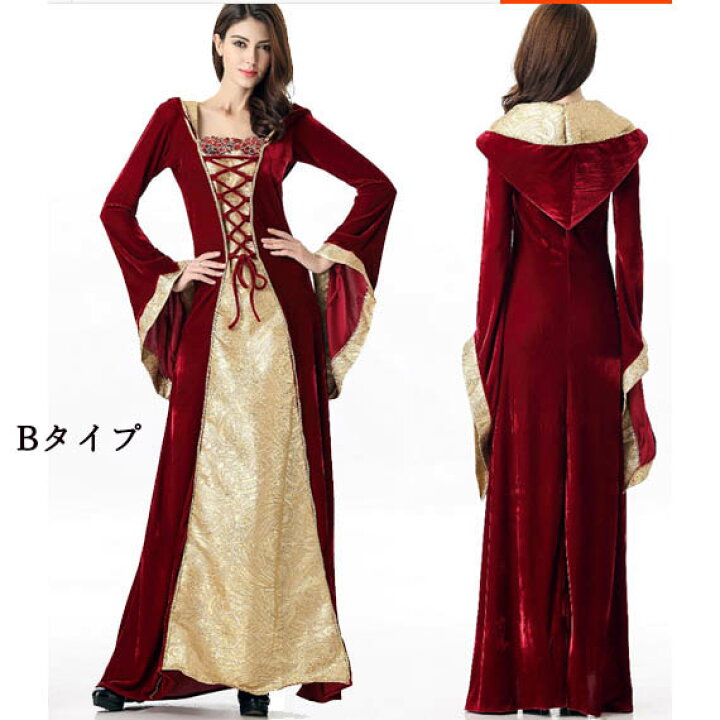 楽天市場 コスプレ レディース ドレス ワンピース 中世 ヨーロッパ風 西洋 コスチューム 魔女 ウィッチ 魔法使い フード付き コスプレ衣装 グリーン ワインレッド コスプレ 舞台 衣装 仮装 ハロウィーン ハロウィン 大人 Be159c0c0g5 フルグレース