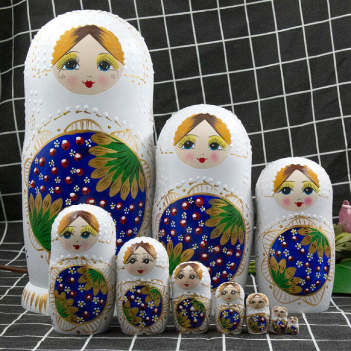 楽天市場】マトリョーシカ ロシア 人形 民芸品 土産物 手作り人形 