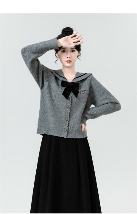 楽天市場】トップス 襟付き ニット ニットセーター セーター セーラー 
