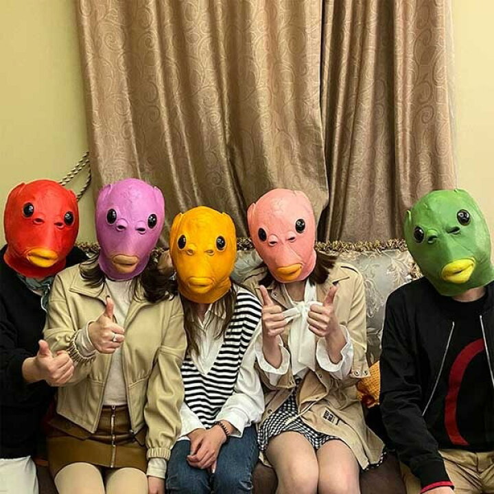 楽天市場】魚 マスク コスプレ ラバーマスク フルマスク 可愛い 