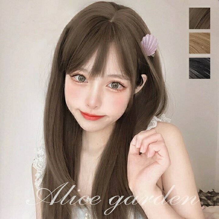 楽天市場 ウィッグ Lolita 日常もok フルウィッグ 原宿風 かつら ぱっつん前髪 黒髪 茶髪 ブラック ブラウン レディース コスプレウィッグ 普段使い 可愛い ロング 耐熱ウィッグ コスチューム 仮装 大人用 Dp057n1n1n1 フルグレース