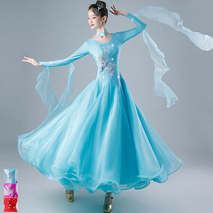 楽天市場】社交ダンス ドレス 競技用 社交ダンス衣装 ワンピース  