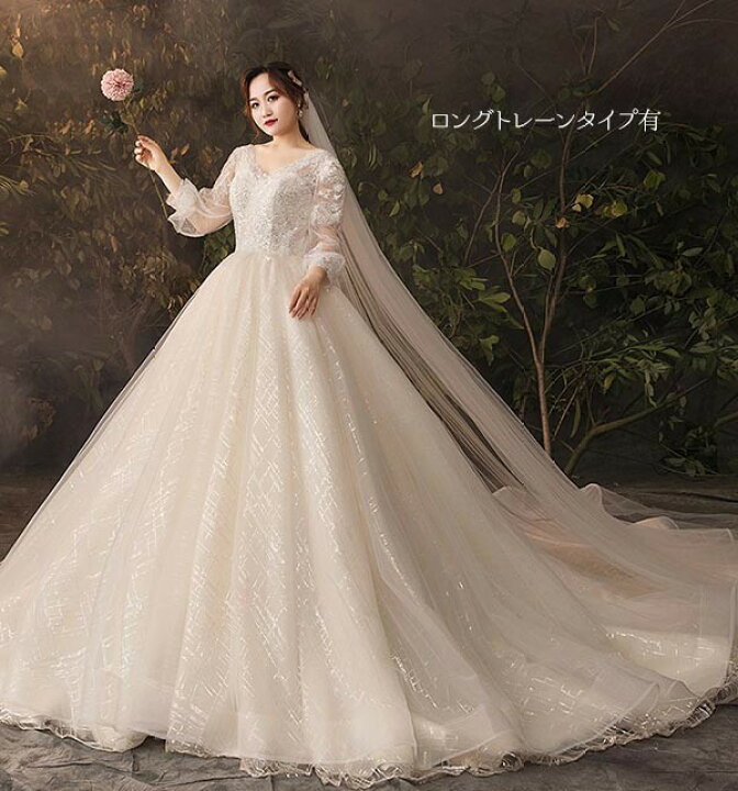 楽天市場】ウェディングドレス 袖あり 長袖 大きいサイズ ぽっちゃり  